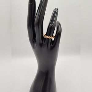 Rose Gold and CZ Full Eternity Band